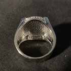 Men's Silver Hip Hop Pavé Cubic Zirconia Round Stones Statement — photo 2