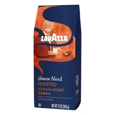 Lavazza House Blend Perfetto Ground Coffee  Medium Roast 12oz Bag