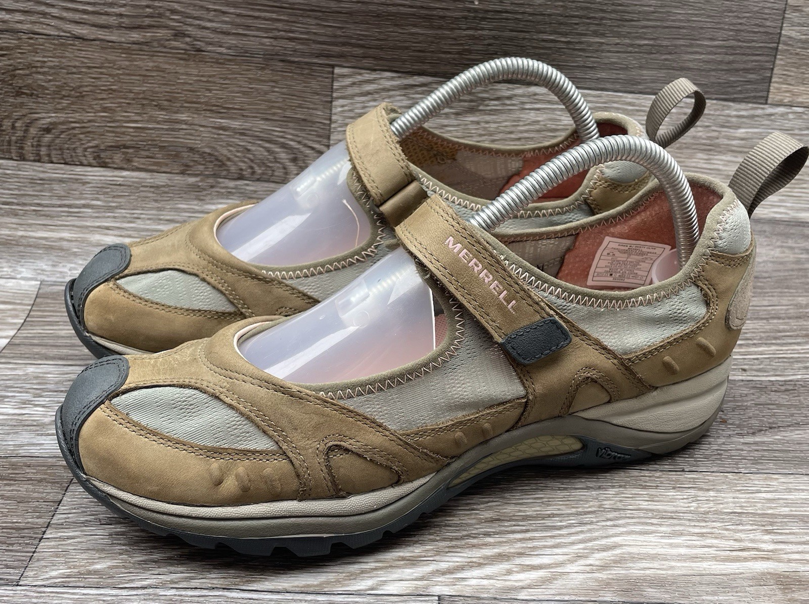 Scarpe da passeggio Merrell Siren MJ Dusty Olive da donna taglia 9 5 Mary Jane in pelle