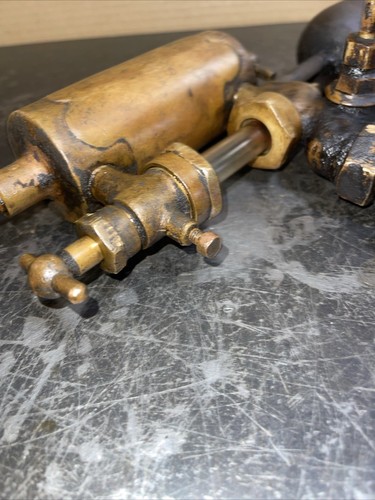 Antique Brass Lunkenheimer 1/2PT Junior Lubricator Oiler Hit Miss Steam Engine - Picture 7 of 16