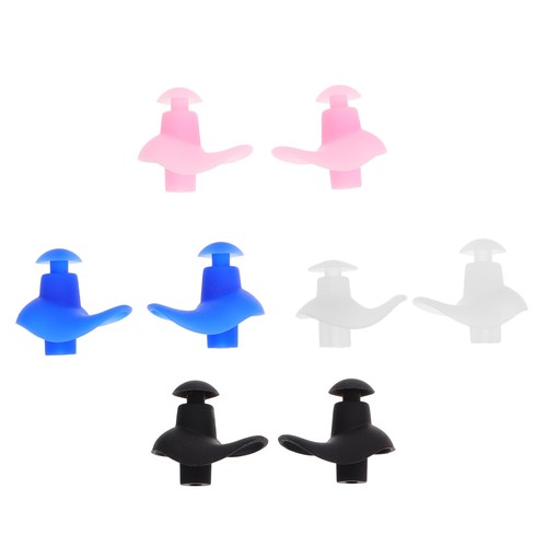 4 Pairs Waterproof Swimming Silicone Anti-Noise Ear Plugs Swim Earplugs - Picture 12 of 12