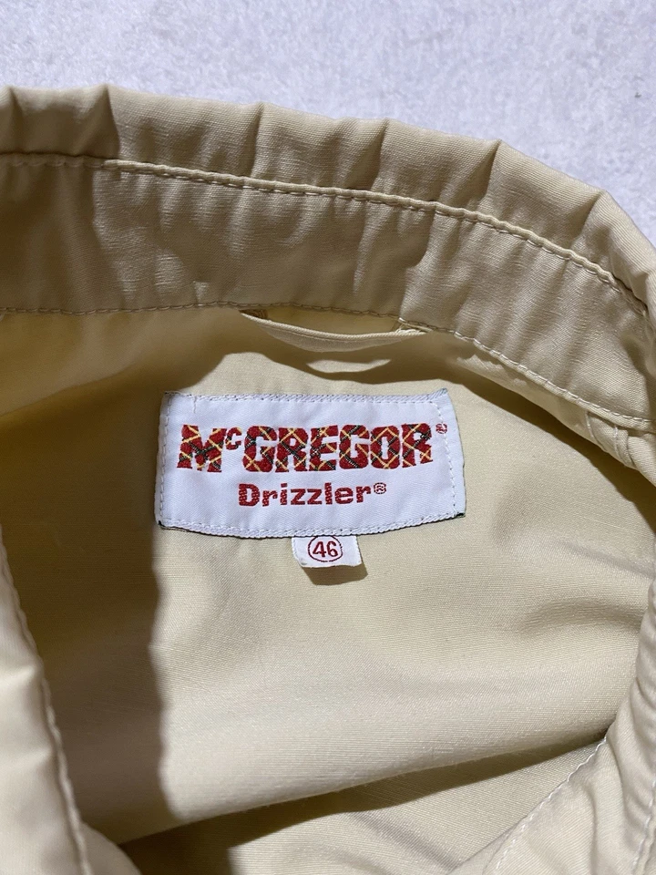 Chaqueta de Lluvia McGregor Drizzler Harrington De Colección Talla 46 EE. UU. Repelente al Agua Foto 2 de 4