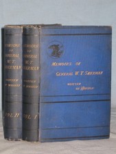1875 BOOK MEMOIRS OF GENERAL WILLIAM T. SHERMAN IN 2 VOLS.