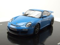 Porsche 911 (997.2) GT3 2009 Blau Modellauto 1:43 Minichamps
