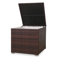 Produktbild - B-Ware Auflagenbox Polyrattan Gartenbox Erweiterung Box LUGANO CALIFORNIA Braun