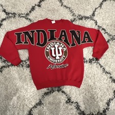 Vintage Indiana Hoosiers Cliff Engle Crewneck Sweatshirt 90s RARE Spelled Out
