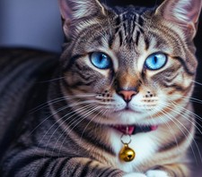 Digital Image Photo Wallpaper Background Picture Blue Eyed Cat
