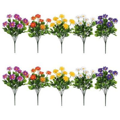  10 Pcs Künstliche Blumenstrauß Chrysanthemen Realistische Gefälschte