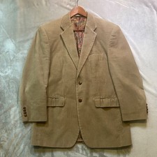 Lauren Ralph Lauren Brown Corduroy Blazer Sport Coat Mens Paisley-Lined