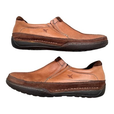 PIKOLINOS Men Roble Brown Two Tone Leather Upper Rubber Sole Shoes (Size 10)