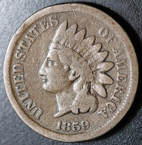 1859 INDIAN HEAD CENT - VG VERY GOOD