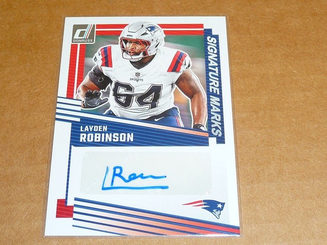 2025 Panini Donruss LAYDEN ROBINSON AUTOGRAPH/AUTO PATRIOTS SIGNATURE N5481