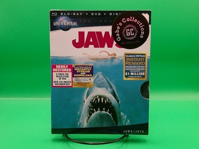 Jaws (Blu-ray/DVD, 2012, 2-Disc Set, Universal 100th Anniversary