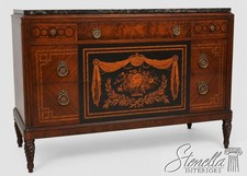 L73406: Vintage Neoclassical Marble Top Inlai...