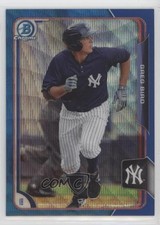 2015 Bowman Chrome Prospects Blue Wave Refractor Greg Bird #BCP74 s3g