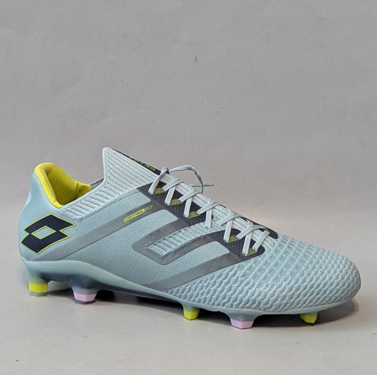 Lotto Maestro 100 V FG Cleats, Men’s, Size 8.5, Surf Spray Green/Dress Blue Lotto Maestro 100 V FG Soccer Cleats Mens 11 Surf Spray  main image 3