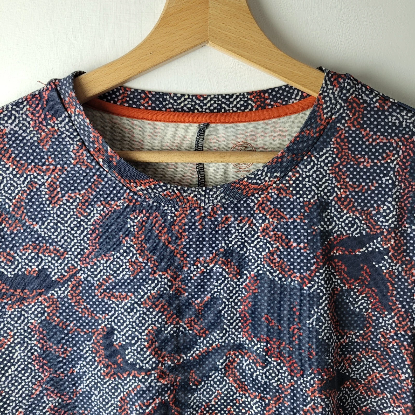 TORY BURCH Abito maglione elasticizzato Tory Betulla donna taglia M blu bianco rosso stampa casual invernale