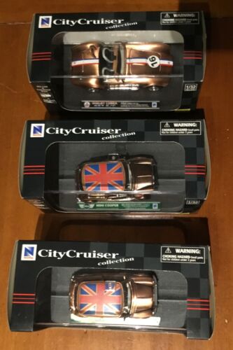 NEWRAY CITY CRUISER - MINI COOPER, Shelby Cobra, Etc 1/32 DIECAST CAR (Lot of 7) - Picture 3 of 7