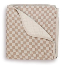 Itsy Ritsy Check Yes Checkered Muslin Blanket 30x40 Reg 39.99 Triple Later