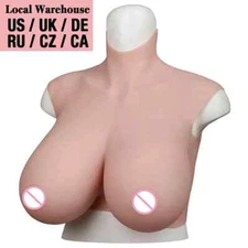 7th Silicone Breast Form Oil-Free Breastplate Tits For Crossdresser Transgender