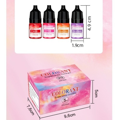 20 Color Candle Dyes Pigment DIY Candle Liquid Oil-Based Dye Candle Making - Picture 2 of 12