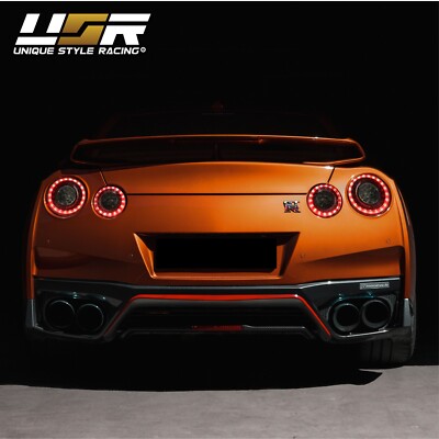 True OE Facelift Style Smoke LED Ring Tail Light For 09-22 Nissan
