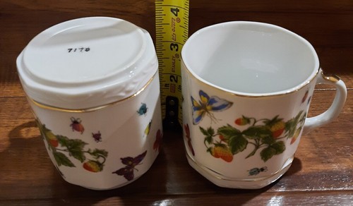 5 Piece Spring Time Ardalt Teapot Cream & Sugar Set 2 Mugs W/ Coasters EUC! - Picture 9 of 24