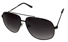 Perry Ellis Gunmetal Men Sunglass Metal Aviator , Smoke Lens PE86. 1