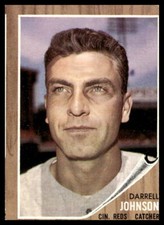 1962 Topps #16 Darrell Johnson  Cincinnati Reds Low Grade Filler