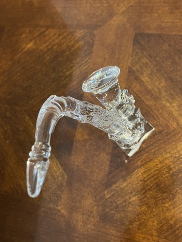 Waterford Style Lead Crystal Saxophone Sculpture 7.25” Made in France - Picture 7 of 9