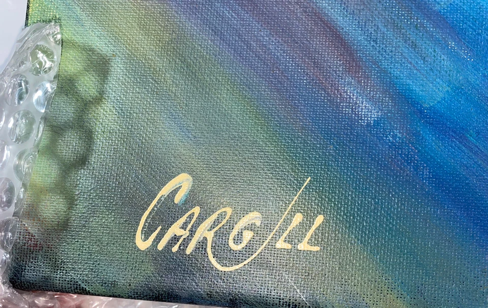 ANDREW LUCK SIGNED AUTOGRAPHED INDIANAPOLIS COLTS FOOTBALL ART PAINTING PSA/DNA - Image 4 of 4