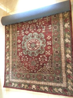 Pottery Barn Priya Wool Rug Warm Multi 5 X 8 Medallion Motif