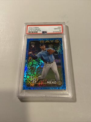 2024 Topps Series 1 - Curtis Mead #82 Blue Holofoil /999 (RC 2024 Topps Series 1 - Curtis Mead #82 Blue Holofoil /999 (RC