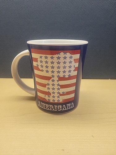 PEANUTS SNOOPY PATRIOTIC MUG Cup Stars & Stripes Red White & Blue Americana 14Oz - Picture 2 of 5