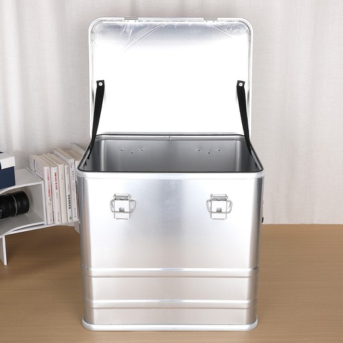 19 inch Silver Aluminum Electronic Project Box Motorcycle Travel Camping Case - Picture 8 of 9