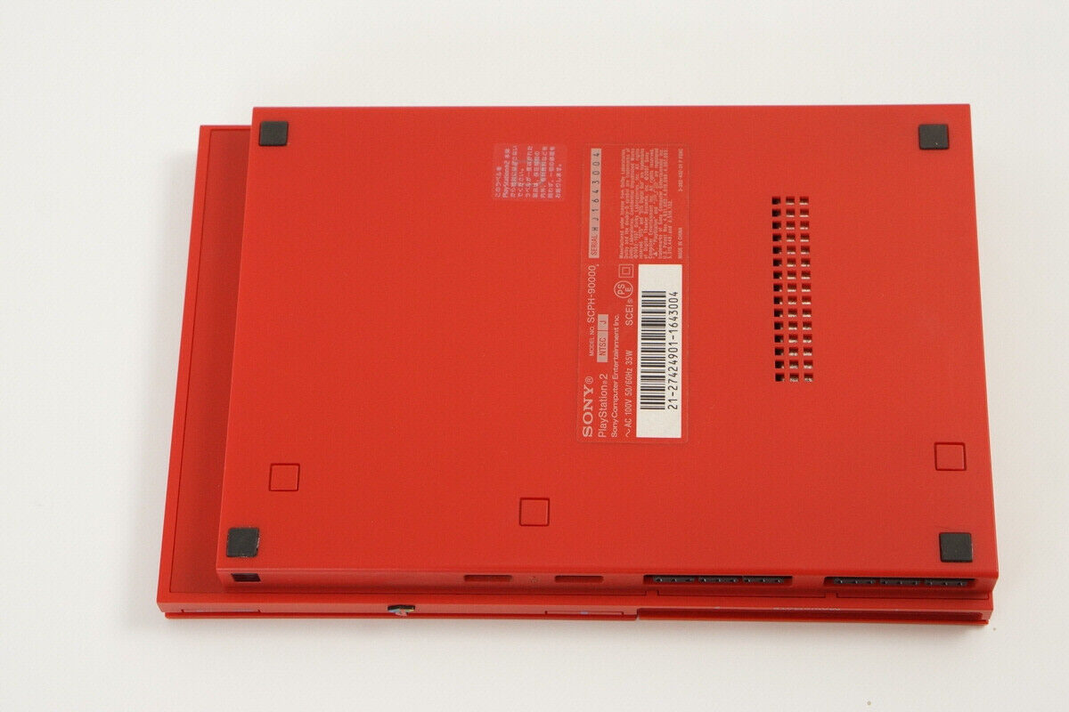PS2 Slim Console SCPH-90000 CR CINNABAR RED Only for NTSC-J PS2 Slim Console SCPH-90000 CR CINNABAR RED Only for NTSC-J