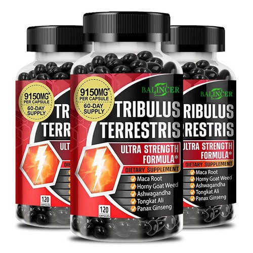 Tribulus Terrestris Extrak = 120 cápsulas - dosis alta - musculación + Testo - Imagen 2 de 10