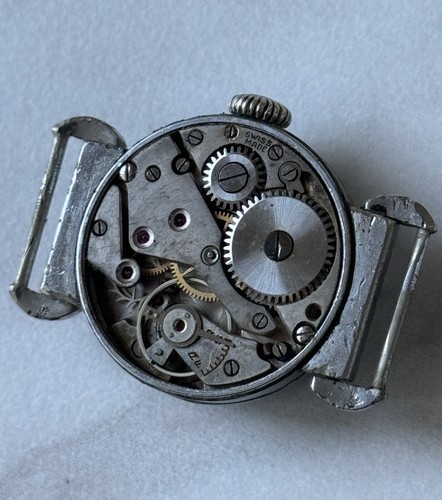 Extrem seltene 40er Jahre Vintage Militär H Stern Uhr Armbanduhr. - Bild 7 von 8