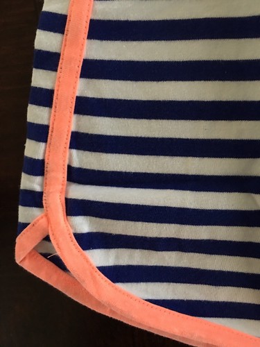 NWT Gymboree Girl Swim Shop Gym Navy Stripe Cover Up 4 5 6 - Picture 5 of 5