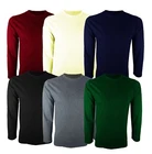 PACK OF 2 x Mens T Shirts Crew Neck Long Sleeve Plain Tee Shirt