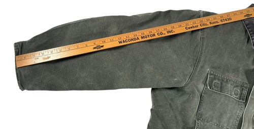 Carhartt C26 MOS Corduroy Collar Green Jacket Size XL  Regular - Picture 8 of 16