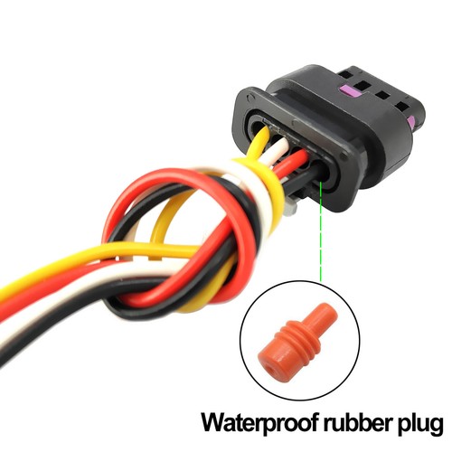 2Pcs For Audi A3 A4 A5 A6 Q2 Q3 Q5 Q7 Intake Pressure Sensor 4Pin Connector Plug - Picture 6 of 7