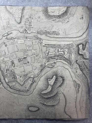 GRAVURE VUE CARTE PLAN VILLE CITADELLE BESANÇON CAPITALE Mr G.H.J (G.H.I) 1786 - Picture 4 of 22