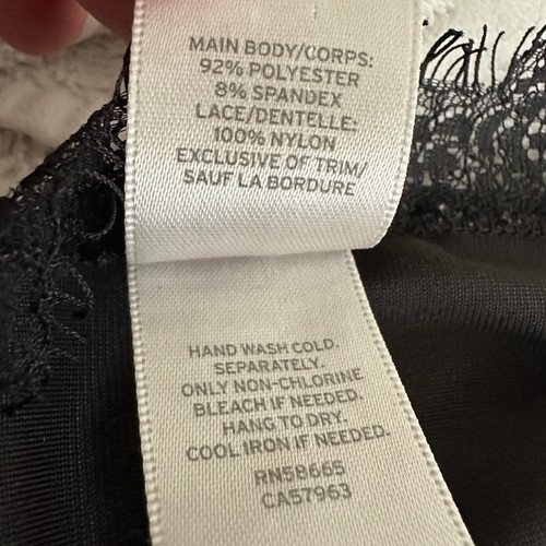 Chelsea 28 Velvet EyeLash Lace Trim Bralette Black Nordstrom Size Medium - Bild 9 von 11