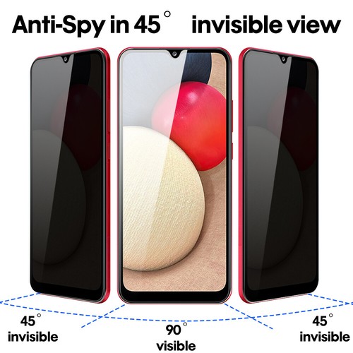 Para Samsung Galaxy A02S A03S Privacidad Protector de pantalla templada / Protector de cámara - Imagen 14 de 17