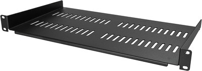 1U Server Rack Shelf - Universal Vented Rack Mount Cantilever Tray for 19'' Netwo