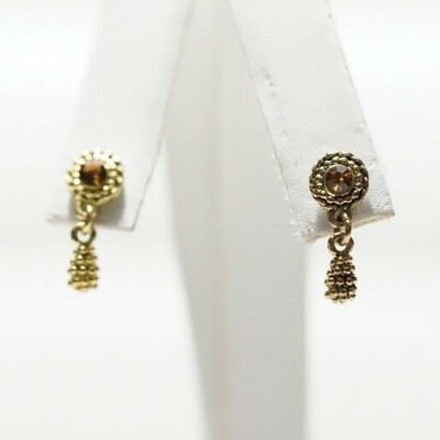 Joseph Esposito Ashley Classics - Dangling Simulated Topaz Post Earrings 