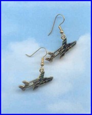 Skymaster Cessna Earrings Airplane Aircraft Plane Aviatrix 99's Made in the USA