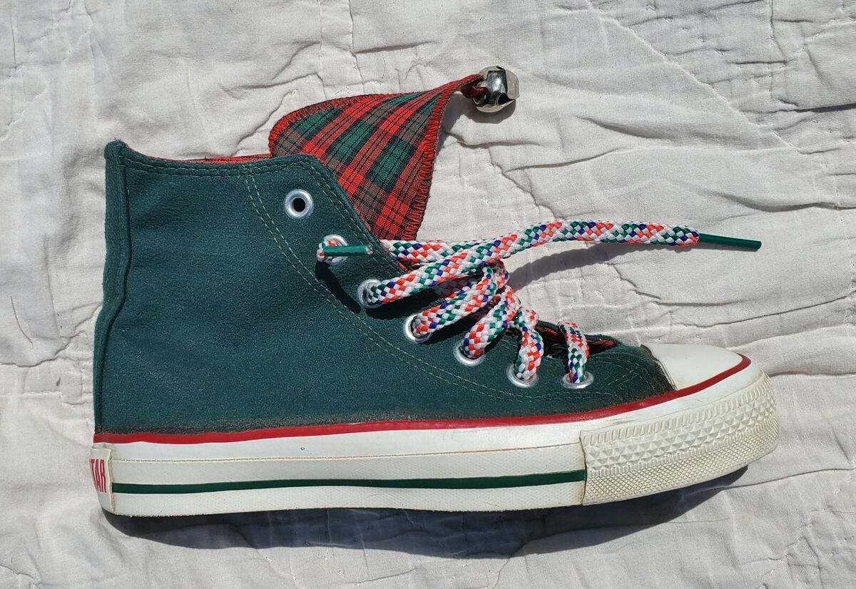 Vintage CONVERSE Chuck Taylor Jingle Bells Christmas ELF Vintage CONVERSE Chuck Taylor Jingle Bells Christmas ELF