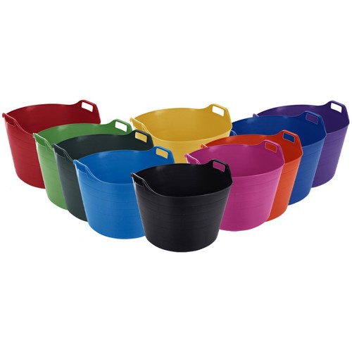 [Set of 3] Plastic Flexi Tub 26L 42L 75L Builder's Garden Feeding Storage Bucket - Picture 39 of 50